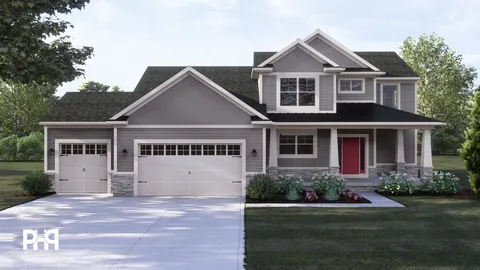 The Carrington house plan, exterior view 1